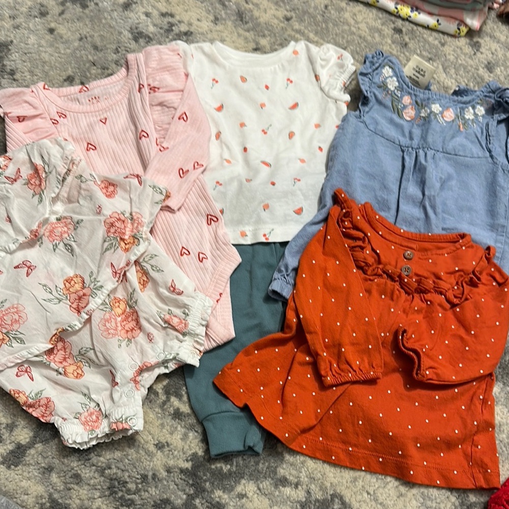 Kids Floral and Heart Print Clothing Sets